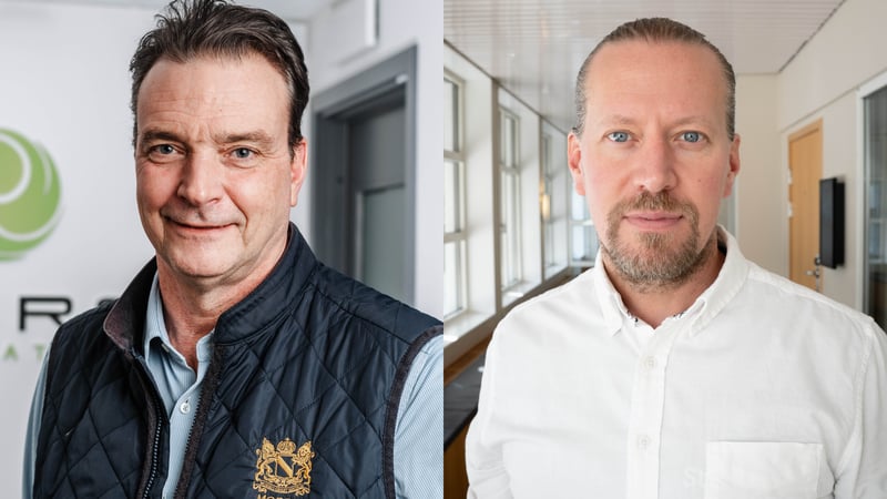 Patrik Holm, incoming CEO (left) and Gustav Rosén, Chief Strategy Officer